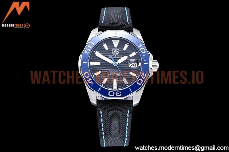 Tag Heuer - Aquaracer Caliber 5 41mm SS/NY Black V6F A2824