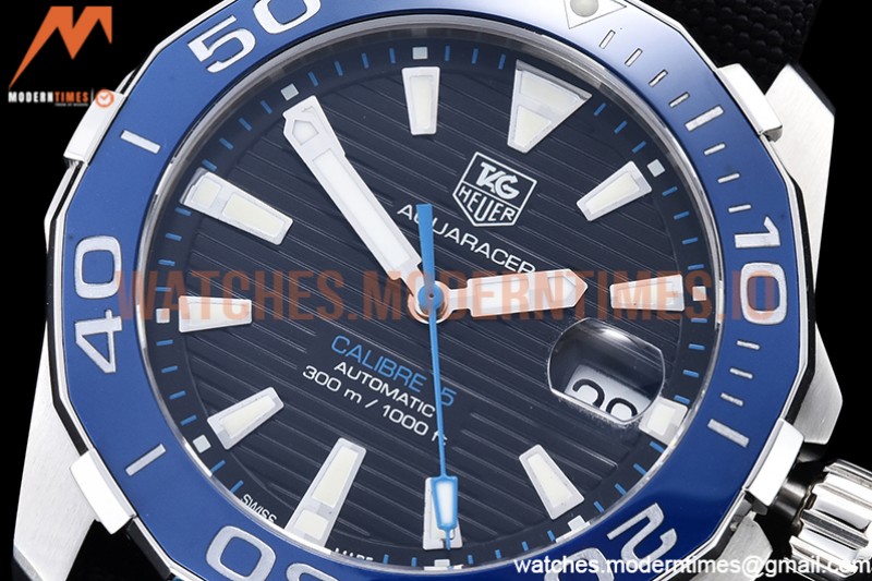 Tag Heuer - Aquaracer Caliber 5 41mm SS/NY Black V6F A2824