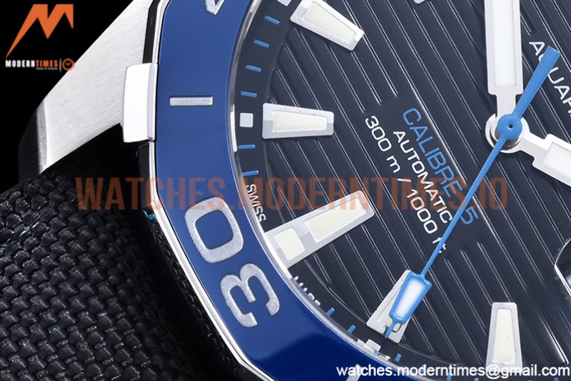 Tag Heuer - Aquaracer Caliber 5 41mm SS/NY Black V6F A2824