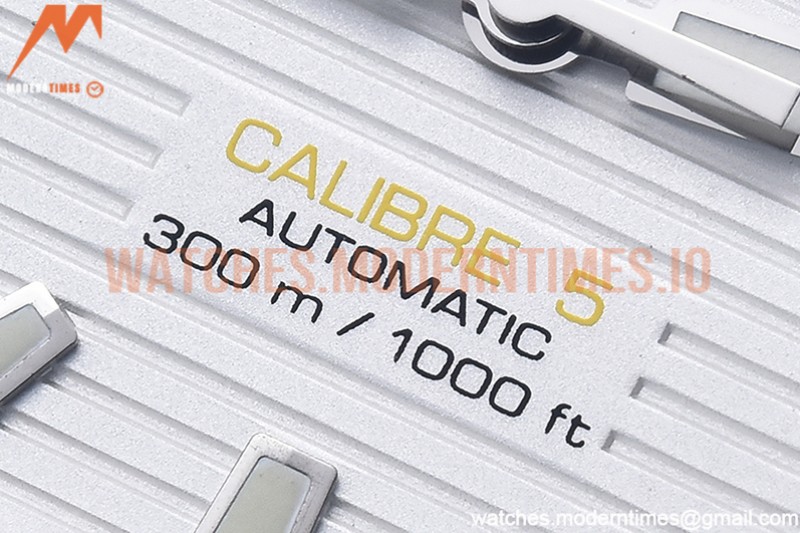 Tag Heuer - Aquaracer Caliber 5 41mm SS/NY White V6F A2824