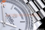 Rolex - DayDate 40mm Flt Dia SS/SS White/Rm GSF A2836 Mod