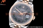 Rolex - DJ 36mm Jub Flt 904L RG/SS Grey/Rm VSF VS3235