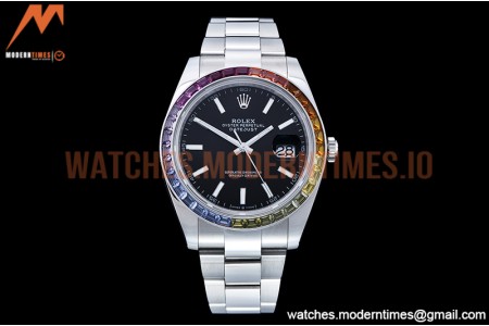 Rolex - DJ2 41mm Oys MC-Dia 904L SS/SS Blk/Stk JVS VR3235
