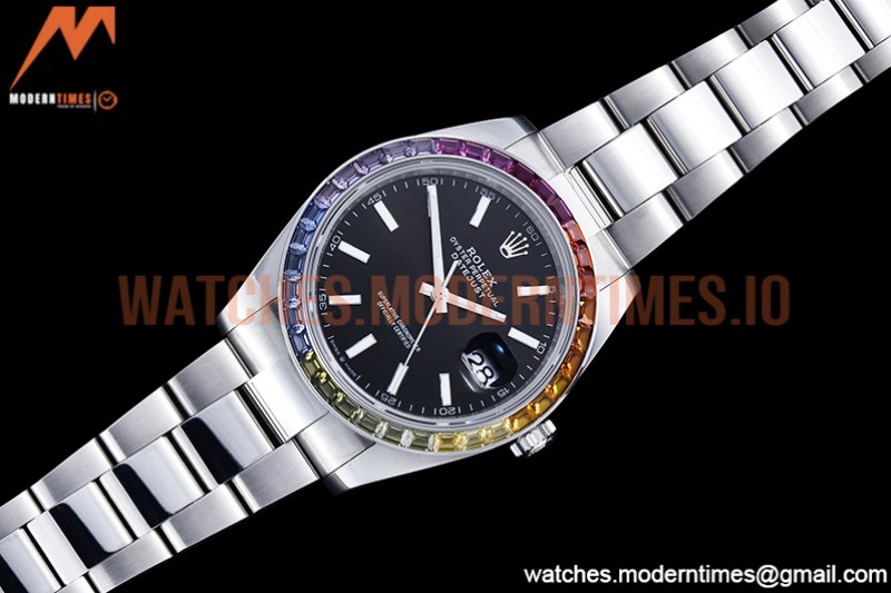 Rolex - DJ2 41mm Oys MC-Dia 904L SS/SS Blk/Stk JVS VR3235