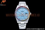 Rolex - DJ2 41mm Oys MC-Dia 904L SS/SS T-Blue/Stk JVS VR3235