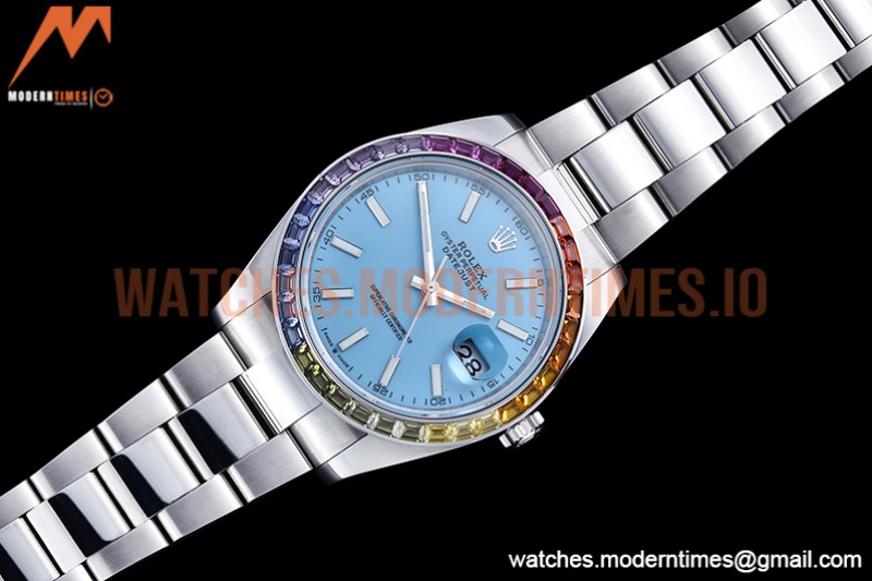 Rolex - DJ2 41mm Oys MC-Dia 904L SS/SS T-Blue/Stk JVS VR3235