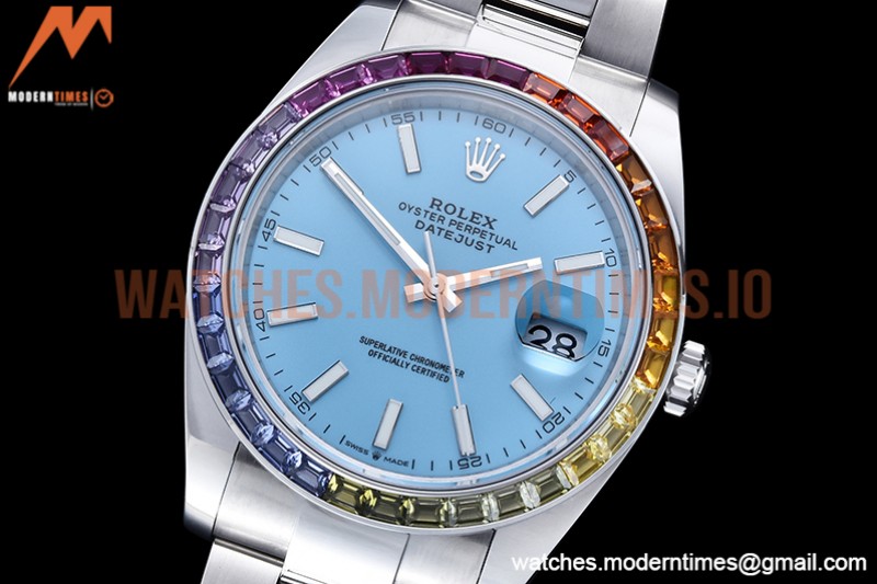 Rolex - DJ2 41mm Oys MC-Dia 904L SS/SS T-Blue/Stk JVS VR3235