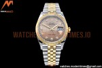 Rolex - DJ 36mm Jub Flt 904L YG/SS P-Gold/Dia VSF VS3235
