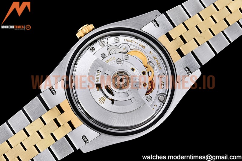 Rolex - DJ 36mm Jub Flt 904L YG/SS P-Gold/Dia VSF VS3235