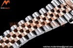Rolex - DJ 36mm Jub Flt 904L RG/SS P-Silv/Dia VSF VS3235