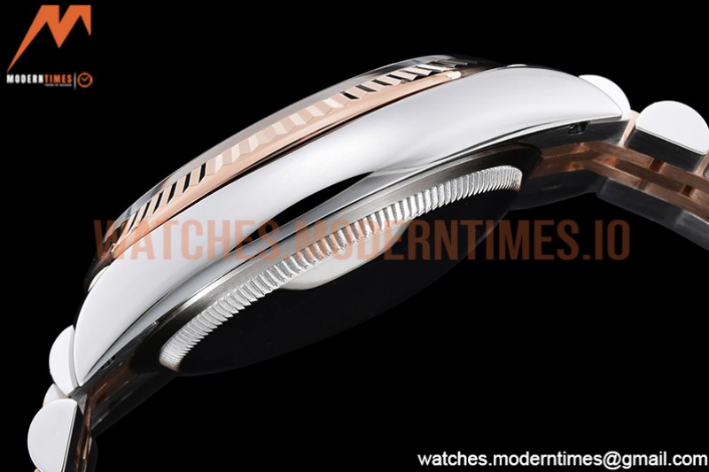 Rolex - DJ 36mm Jub Flt 904L RG/SS P-Silv/Dia VSF VS3235