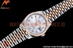 Rolex - DJ 36mm Jub Flt 904L RG/SS P-Silv/Dia VSF VS3235