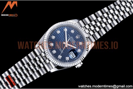 Rolex - DJ 36mm Jub Flt 904L SS/SS P-Blue/Stk VSF VS3235