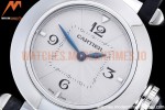 Cartier - Pasha Ladies Blk SS/LE White/Num AF Qtz