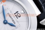 Cartier - Pasha Ladies Blk SS/LE White/Num AF Qtz