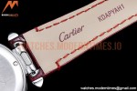 Cartier - Pasha Ladies Red SS/LE White/Num AF Qtz