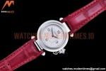 Cartier - Pasha Ladies Red SS/LE White/Num AF Qtz