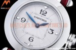 Cartier - Pasha Ladies Red SS/LE White/Num AF Qtz