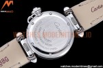 Cartier - Pasha Ladies Grey SS/LE White/Num AF Qtz