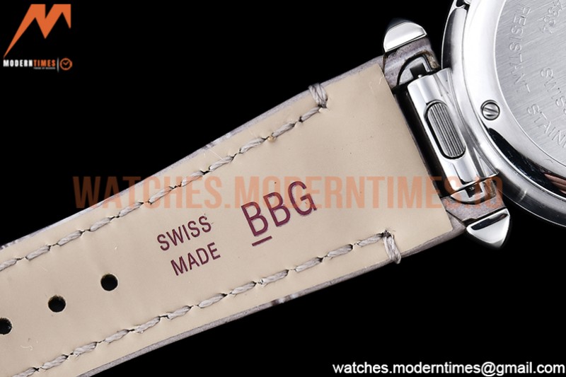 Cartier - Pasha Ladies Grey SS/LE White/Num AF Qtz