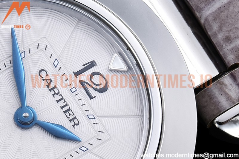 Cartier - Pasha Ladies Grey SS/LE White/Num AF Qtz