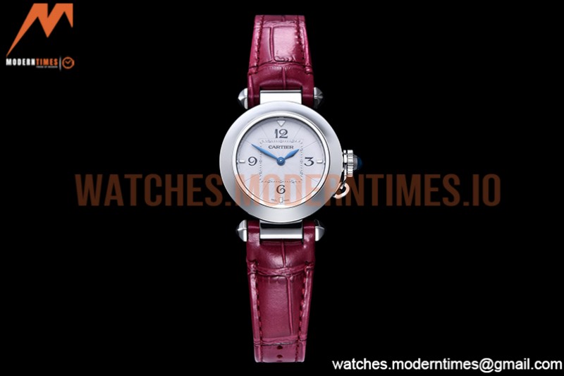 Cartier - Pasha Ladies Pink SS/LE White/Num AF Qtz