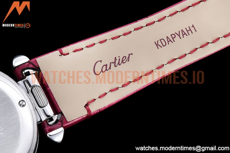 Cartier - Pasha Ladies Pink SS/LE White/Num AF Qtz