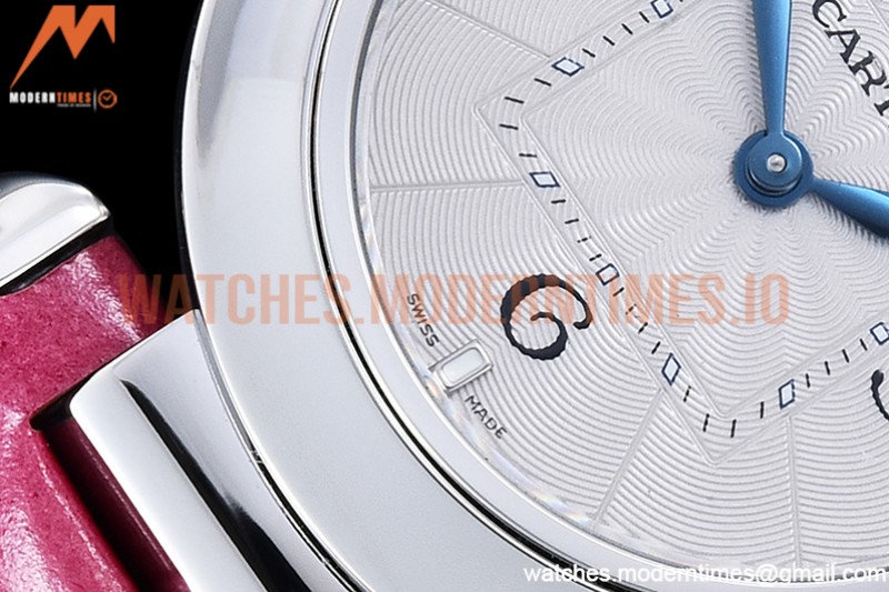 Cartier - Pasha Ladies Pink SS/LE White/Num AF Qtz