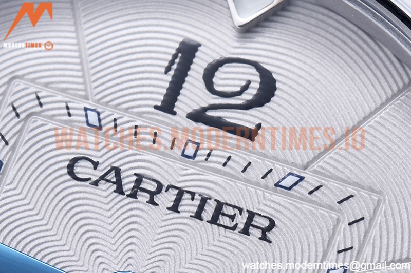 Cartier - Pasha Ladies Blue SS/LE White/Num AF Qtz