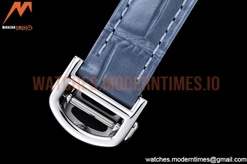 Cartier - Pasha Ladies Blue RG/SS/LE White/Num AF Qtz