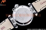 Cartier - Pasha Ladies Blk RG/SS/LE White/Num AF Qtz