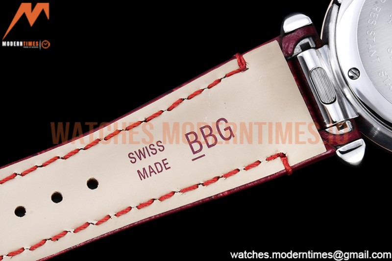 Cartier - Pasha Ladies Red RG/SS/LE White/Num AF Qtz