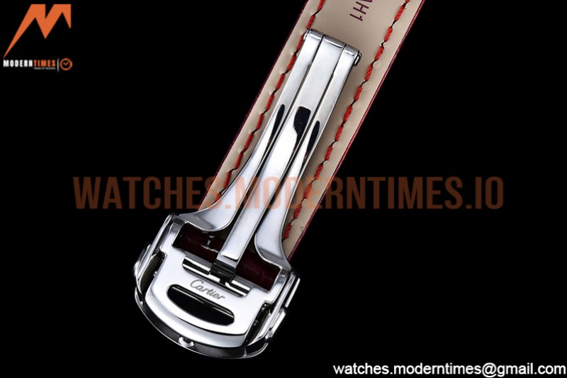 Cartier - Pasha Ladies Red RG/SS/LE White/Num AF Qtz