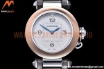 Cartier - Pasha Ladies Grey RG/SS/LE White/Num AF Qtz