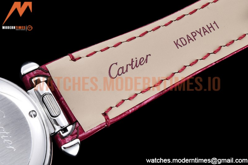 Cartier - Pasha Ladies Pink RG/SS/LE White/Num AF Qtz