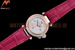 Cartier - Pasha Ladies Pink RG/SS/LE White/Num AF Qtz