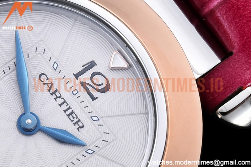 Cartier - Pasha Ladies Pink RG/SS/LE White/Num AF Qtz