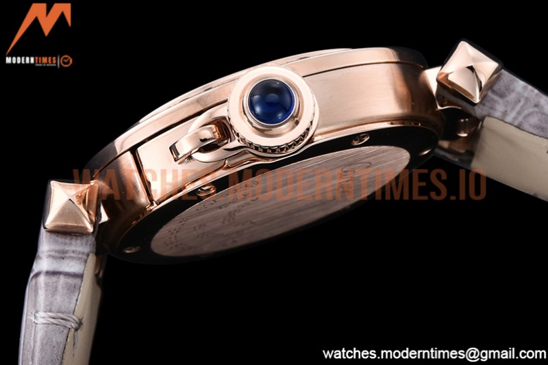 Cartier - Pasha Ladies Dia Grey RG/LE White/Num AF Qtz