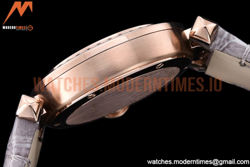 Cartier - Pasha Ladies Dia Grey RG/LE White/Num AF Qtz