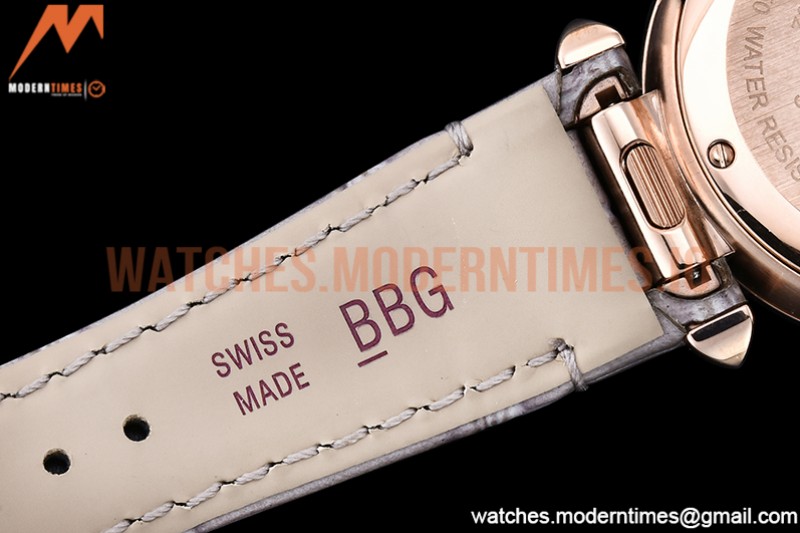 Cartier - Pasha Ladies Dia Grey RG/LE White/Num AF Qtz