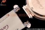 Cartier - Pasha Ladies Dia Grey RG/LE White/Num AF Qtz