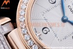 Cartier - Pasha Ladies Dia Grey RG/LE White/Num AF Qtz