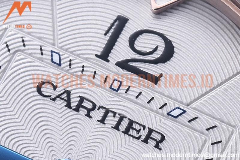 Cartier - Pasha Ladies Dia Grey RG/LE White/Num AF Qtz