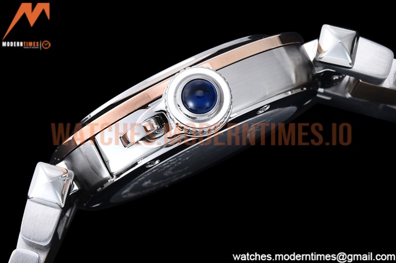 Cartier - Pasha Ladies RG/SS White/Num AF Qtz