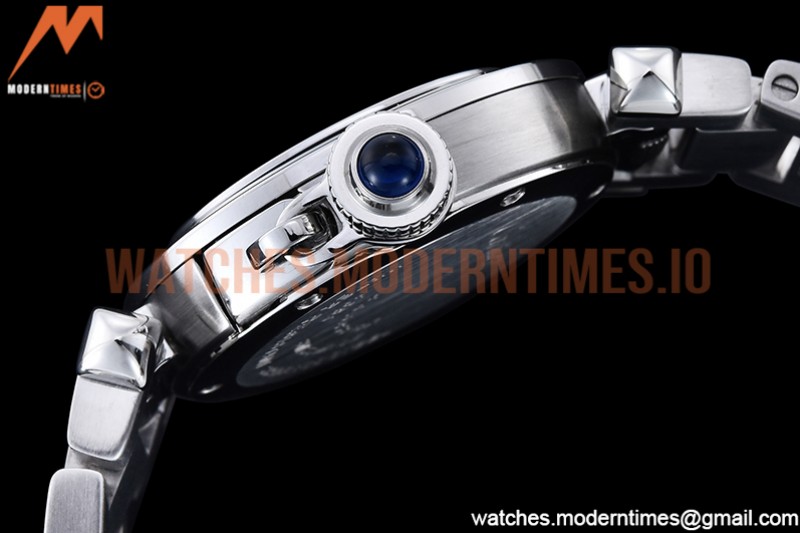 Cartier - Pasha Ladies SS/SS White/Num AF Qtz