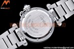 Cartier - Pasha Ladies SS/SS White/Num AF Qtz