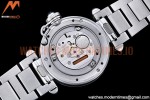 Cartier - Pasha Ladies SS/SS White/Num AF Qtz