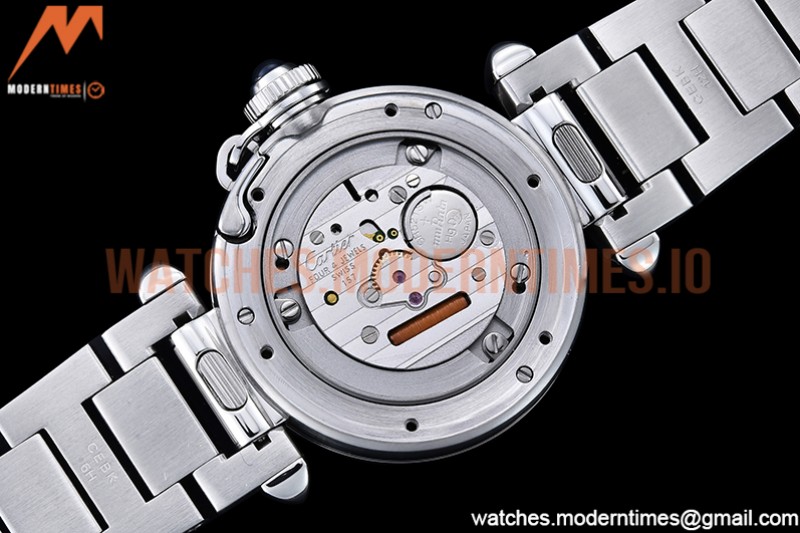 Cartier - Pasha Ladies SS/SS White/Num AF Qtz