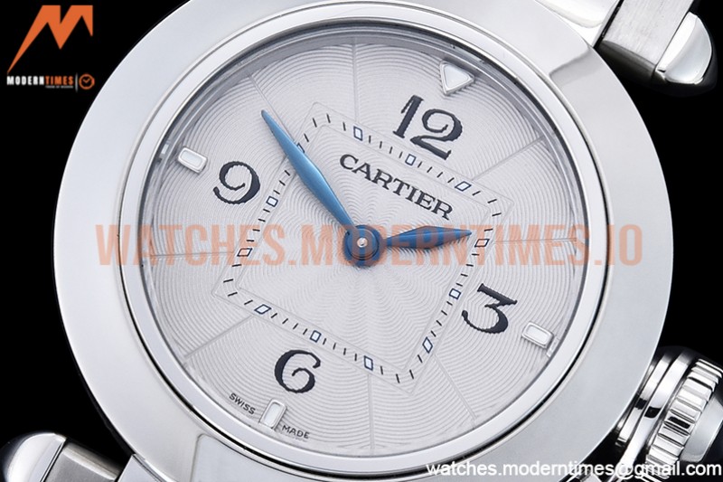 Cartier - Pasha Ladies SS/SS White/Num AF Qtz