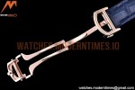 Cartier - Pasha Ladies Blue RG/LE White/Num AF Qtz